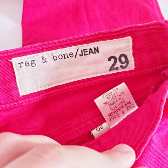 RAG & BONE Skinny Ankle Legging Jean PFD Pink 29 - Picture 4 of 9